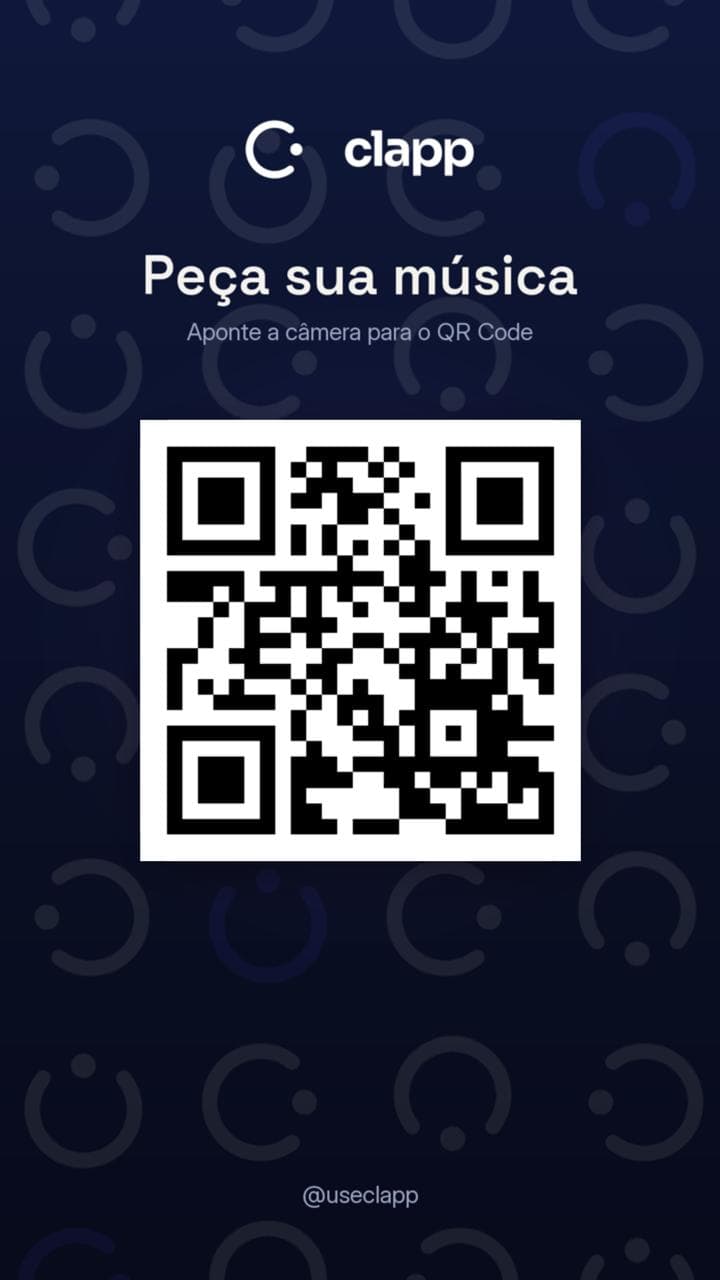 Compartilhe o QR Code e o link do show no WhatsApp, Instagram ou nas mesas do local.
